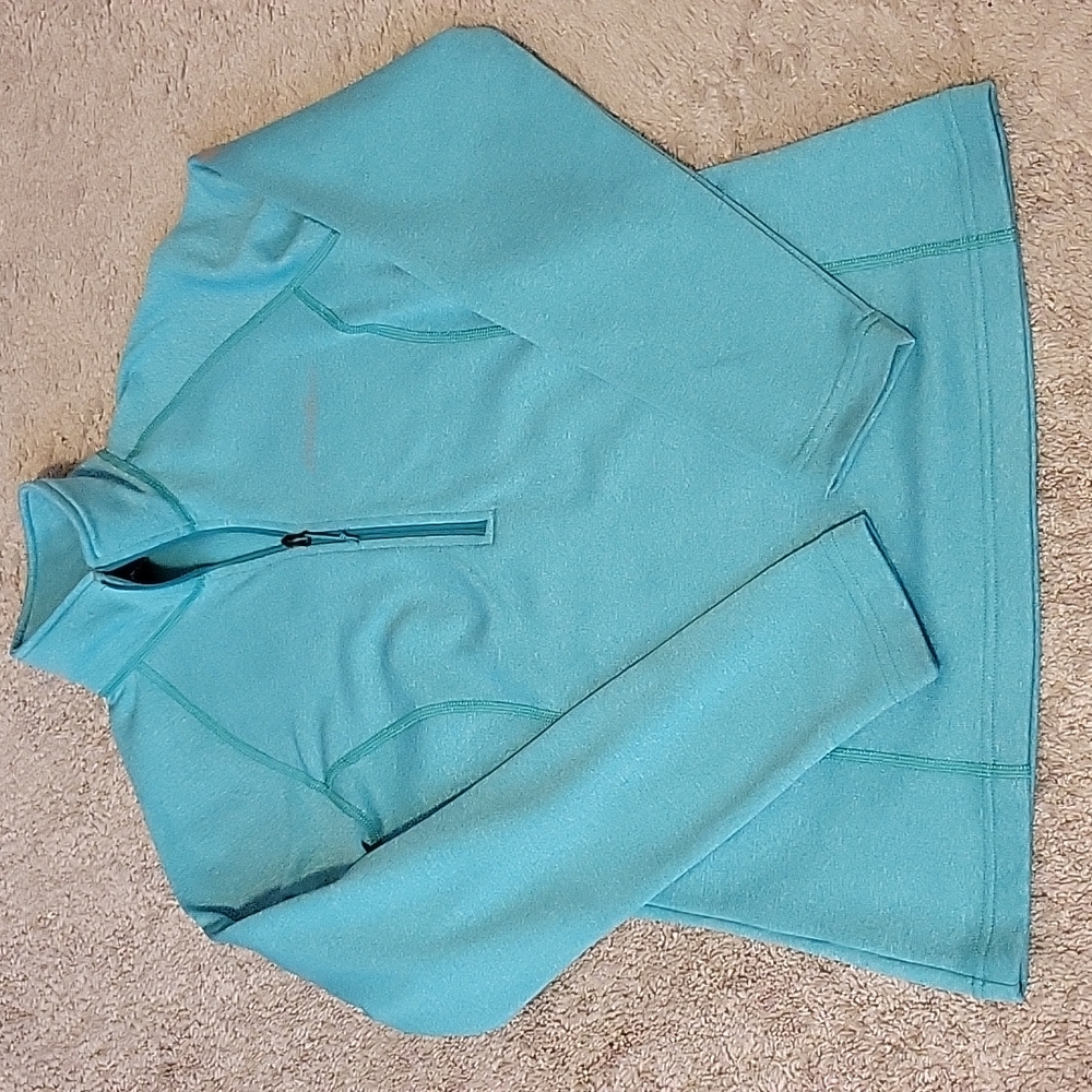 EDDIE BAUER WOMEN'S  FIRST ASCENT COLLECTION QUARTER NECK ZIP PULLOVER.....SMALL